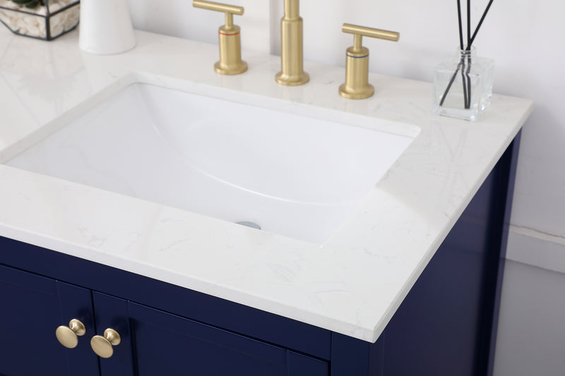 Elegant Lighting - VF16460DBL - Single Bathroom Vanity - Theo - Blue
