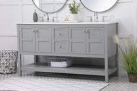 Elegant Lighting - VF16460DGR - Single Bathroom Vanity - Theo - Gray
