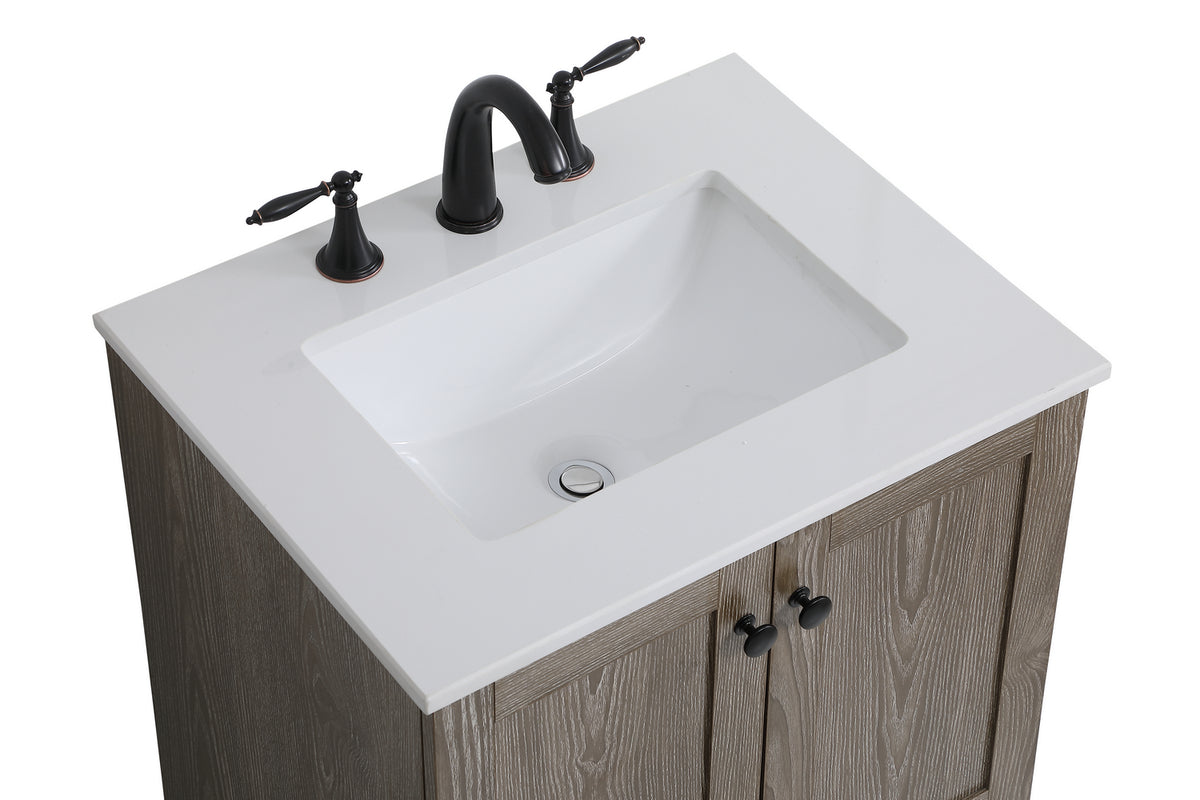 Elegant Lighting - VF2824WO - Single Bathroom Vanity - Soma - Weathered Oak