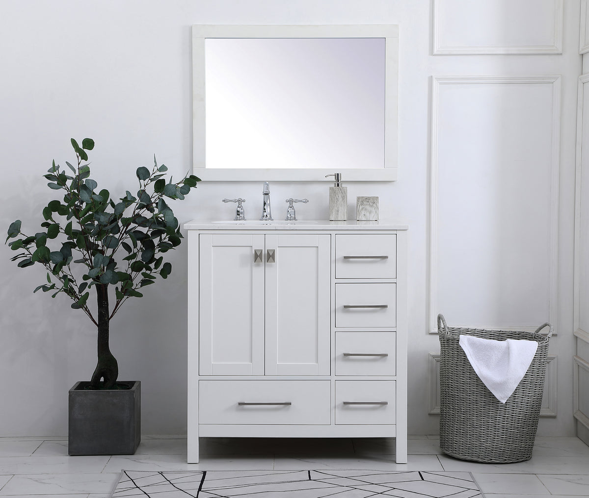 Elegant Lighting - VF18832WH - Single Bathroom Vanity - Irene - White
