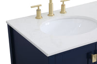 Elegant Lighting - VF18836BL - Single Bathroom Vanity - Irene - Blue