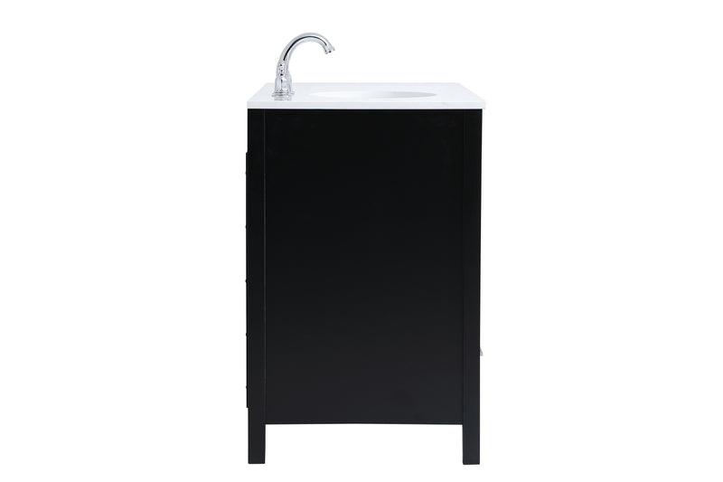 Elegant Lighting - VF18842BK - Single Bathroom Vanity - Irene - Black