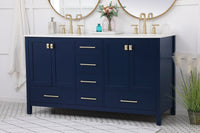 Elegant Lighting - VF18860DBL - Double Bathroom Vanity - Irene - Blue