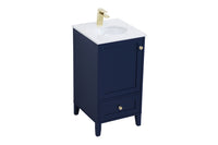 Elegant Lighting - VF18018BL - Single Bathroom Vanity - Sommerville - Blue