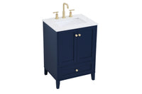 Elegant Lighting - VF18024BL - Single Bathroom Vanity - Sommerville - Blue
