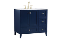 Elegant Lighting - VF18036BL - Single Bathroom Vanity - Sommerville - Blue