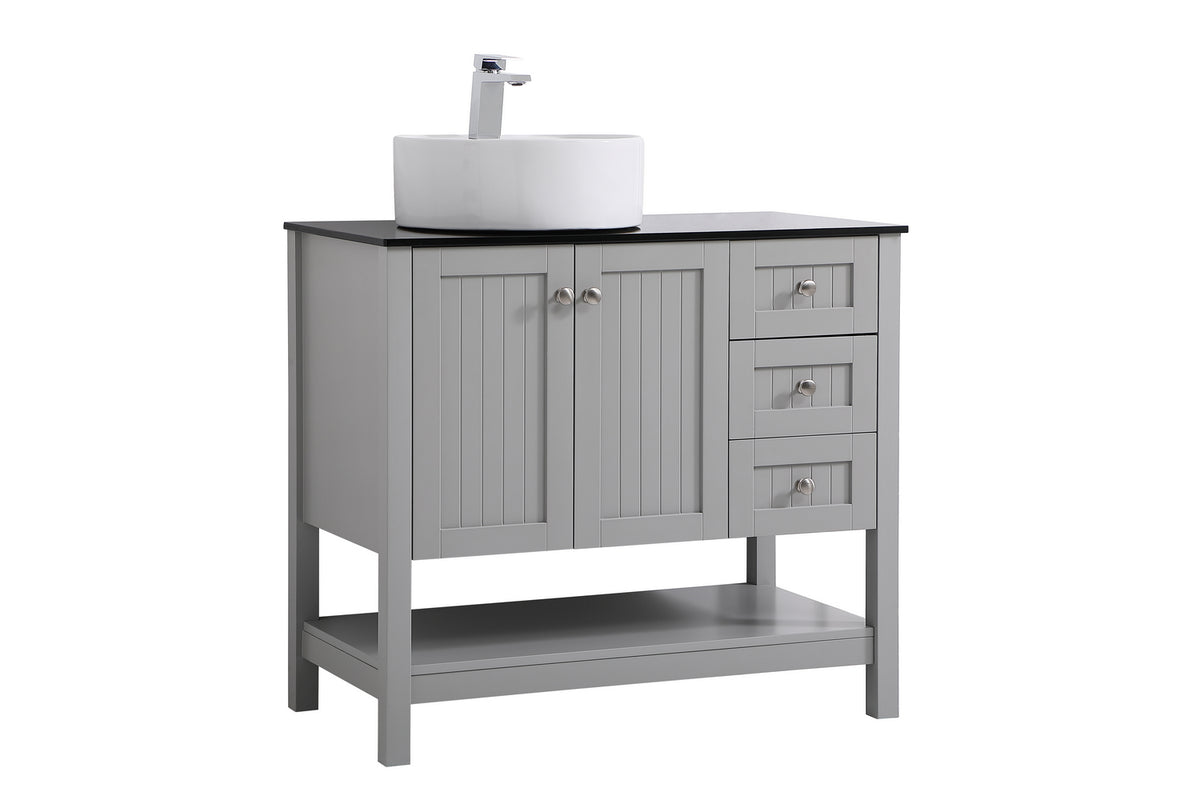 Elegant Lighting - VF16236GR - Vessel Sink Bathroom Vanity - Ralph - Gray