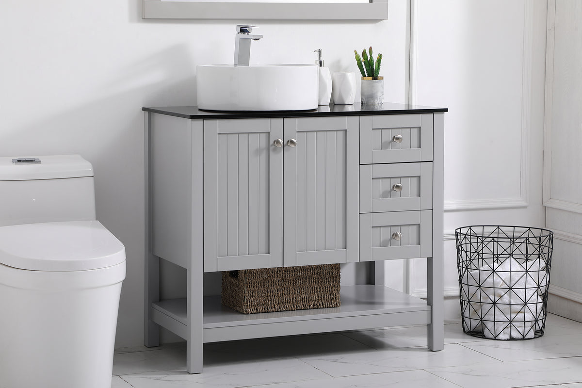 Elegant Lighting - VF16236GR - Vessel Sink Bathroom Vanity - Ralph - Gray