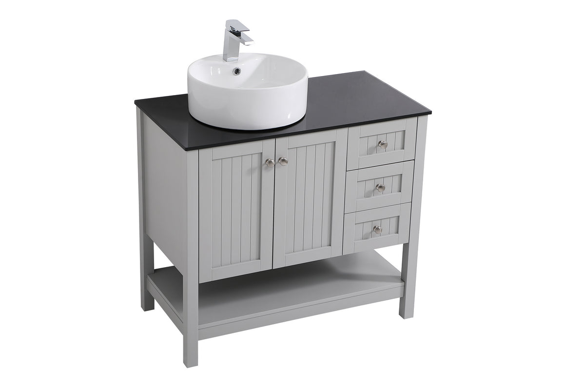 Elegant Lighting - VF16236GR - Vessel Sink Bathroom Vanity - Ralph - Gray