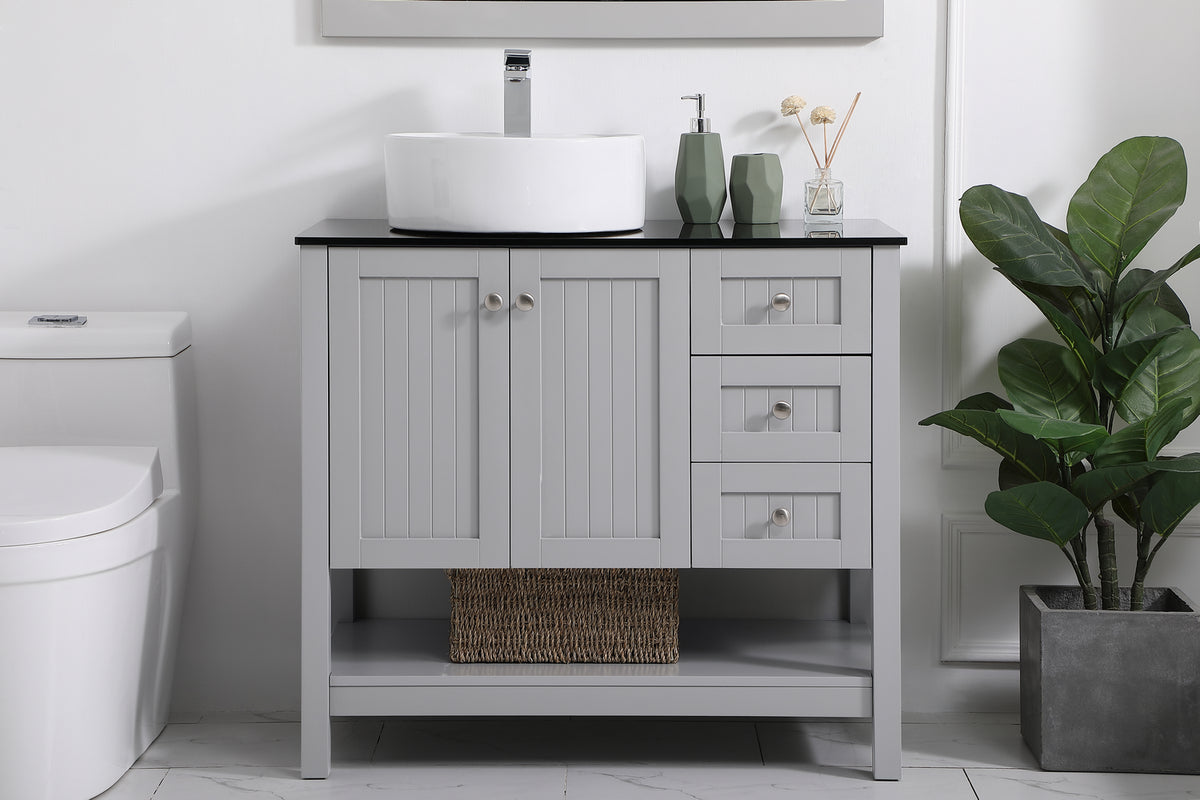 Elegant Lighting - VF16236GR - Vessel Sink Bathroom Vanity - Ralph - Gray