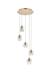 Elegant Lighting - 3505G12G - LED Pendant - Eren - Gold