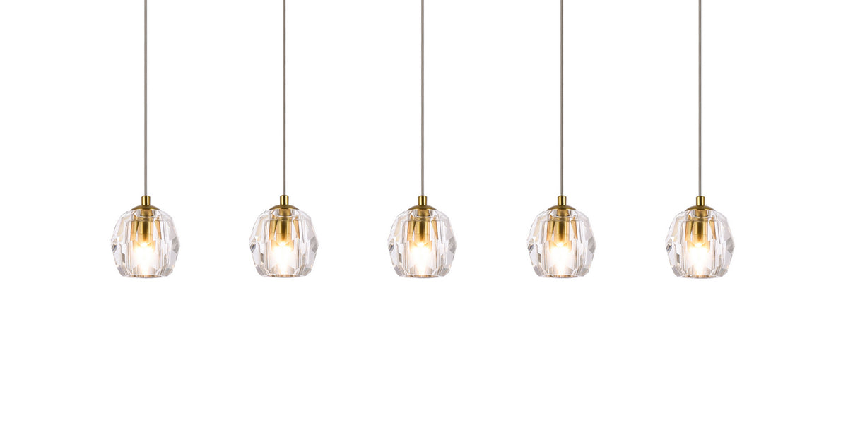 Elegant Lighting - 3505D32G - LED Pendant - Eren - Gold