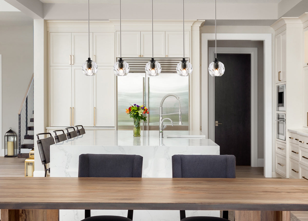 Elegant Lighting - 3505D32BK - LED Pendant - Eren - Black