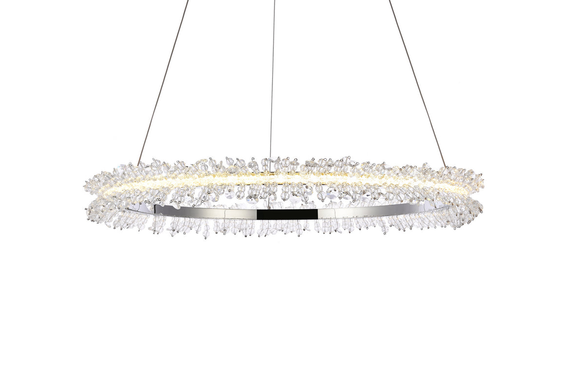 Elegant Lighting - 3506D26C - LED Pendant - Laurel - Chrome