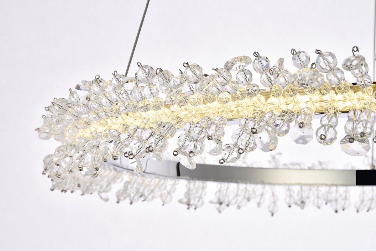 Elegant Lighting - 3506D26C - LED Pendant - Laurel - Chrome