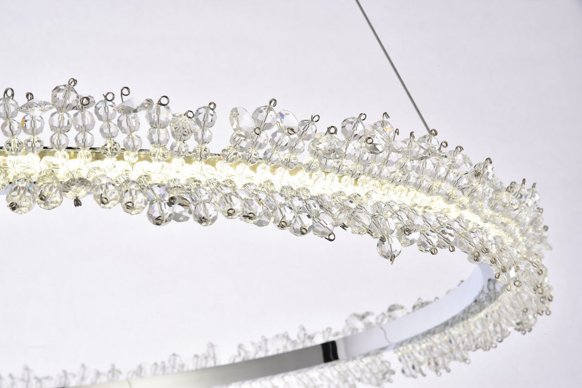 Elegant Lighting - 3506D34C - LED Pendant - Laurel - Chrome