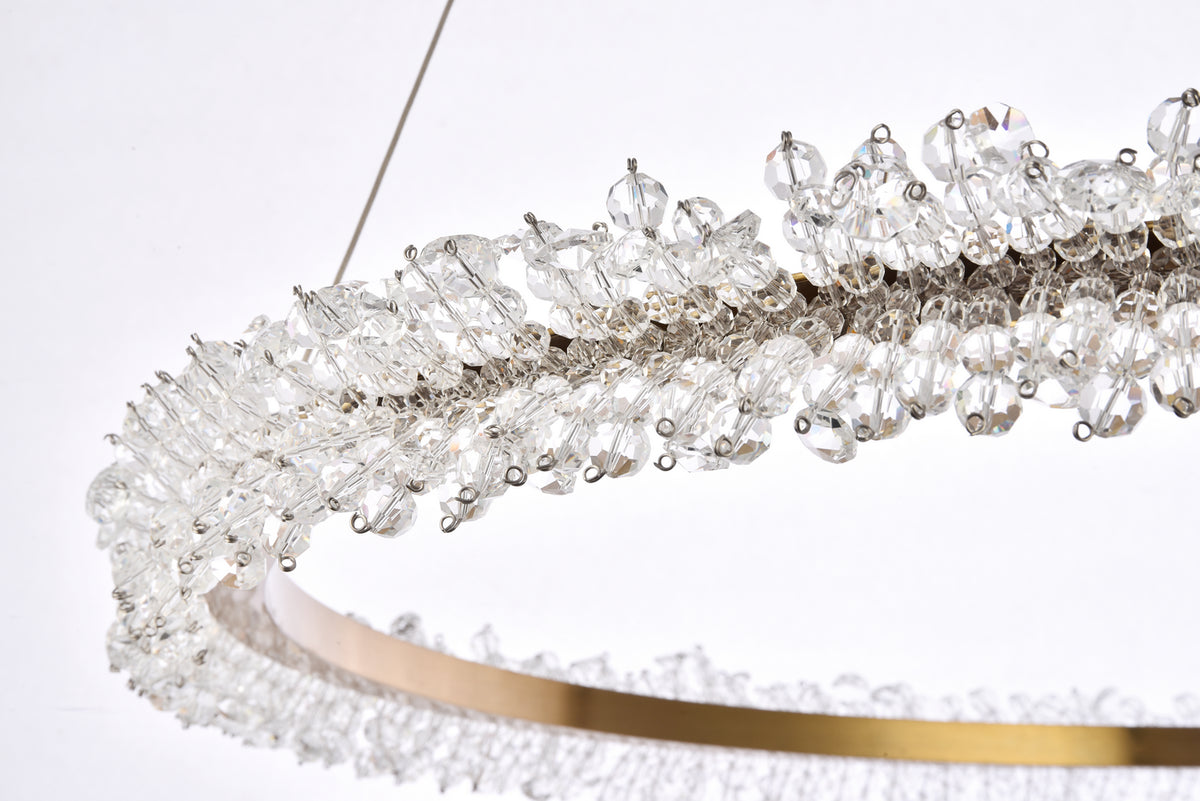 Elegant Lighting - 3506D34G - LED Pendant - Laurel - Gold