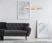 Elegant Lighting - 3506D34G - LED Pendant - Laurel - Gold