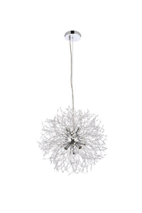 Elegant Lighting - 3507D18C - Nine Light Pendant - Solace - Chrome