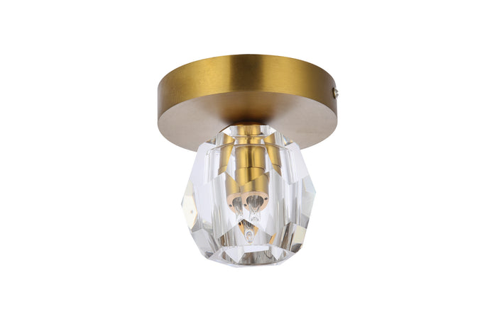 Elegant Lighting LED Flush Mount from the Eren collection in Gold finish