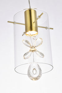 Elegant Lighting - 5202D6G - LED Pendant - Hana - Gold