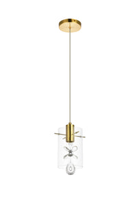 Elegant Lighting - 5202D6G - LED Pendant - Hana - Gold