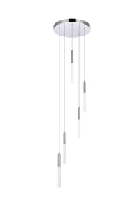 Elegant Lighting - 5203D16C - LED Pendant - Ruelle - Chrome