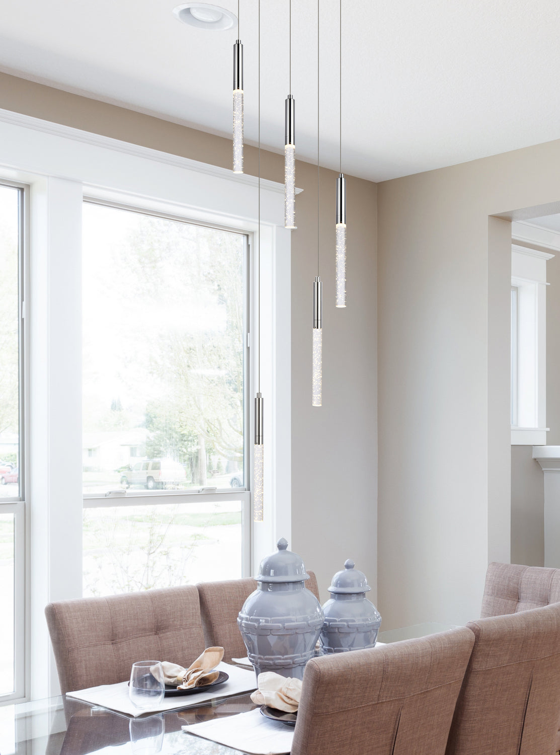 Elegant Lighting - 5203D16C - LED Pendant - Ruelle - Chrome