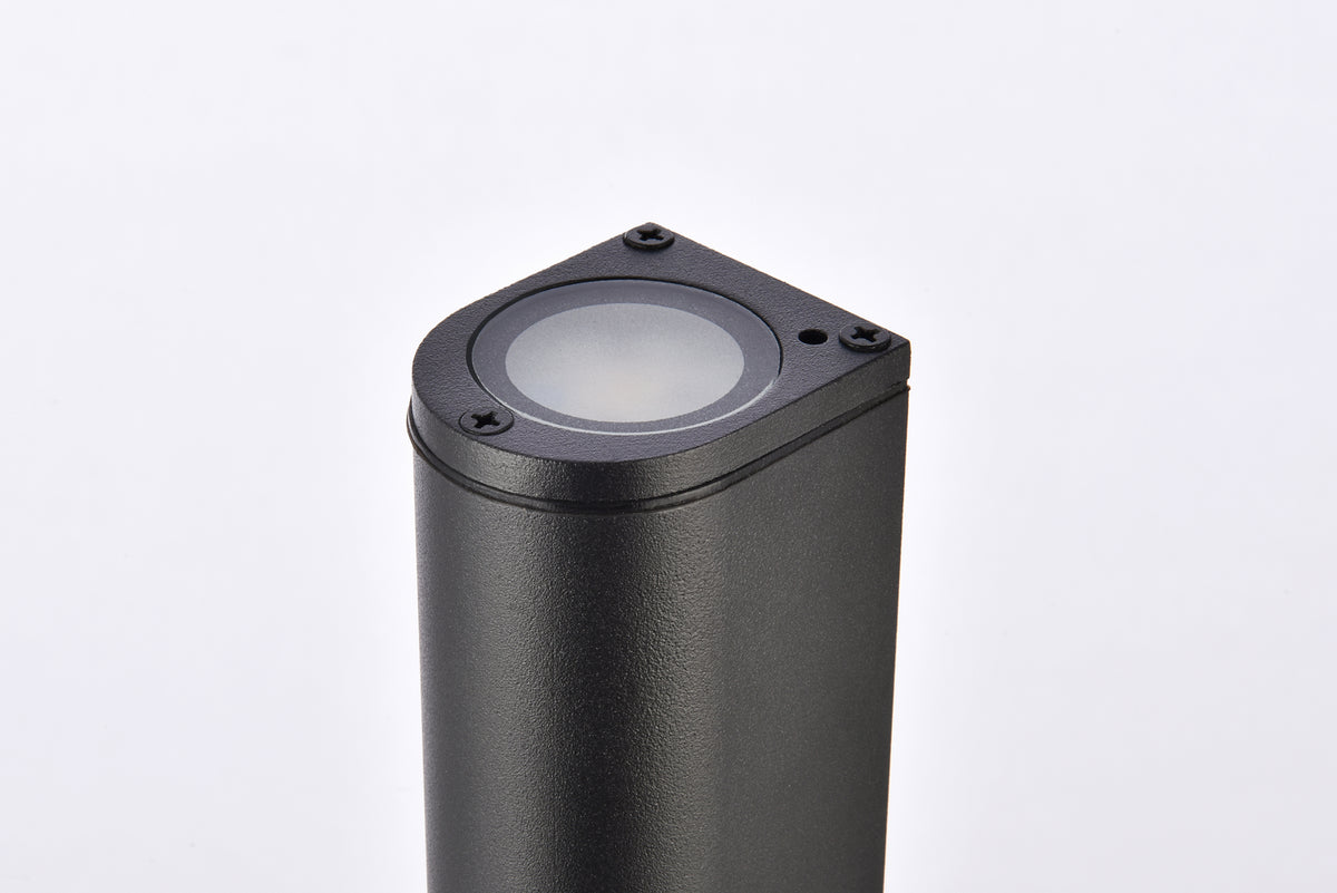 Elegant Lighting - LDOD4008BK - LED Outdoor Wall Lamp - Raine - black