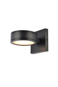 Elegant Lighting - LDOD4018BK - LED Outdoor Wall Lamp - Raine - Black