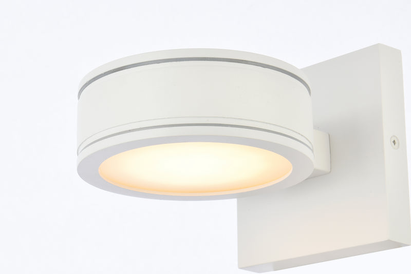 Elegant Lighting - LDOD4018WH - LED Outdoor Wall Lamp - Raine - White