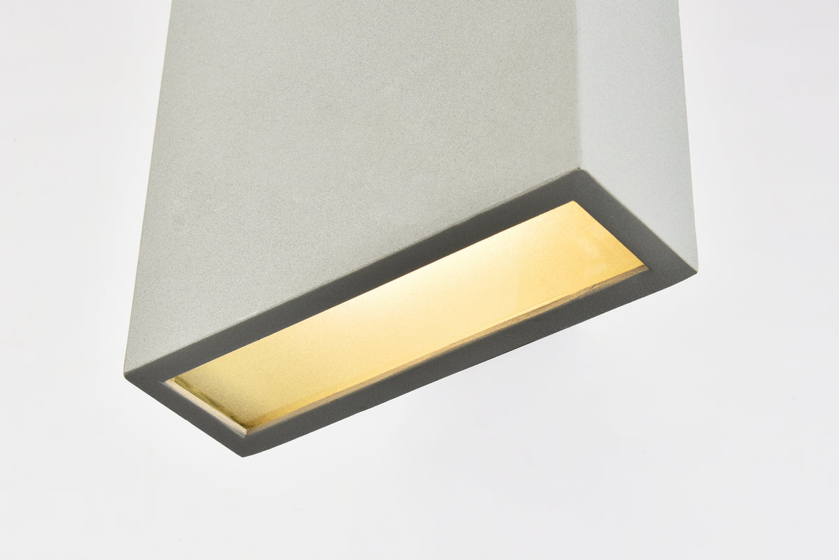 Elegant Lighting - LDOD4023S - LED Outdoor Wall Lamp - Raine - Silver