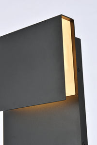 Elegant Lighting - LDOD4029BK - LED Outdoor Wall Lamp - Raine - black