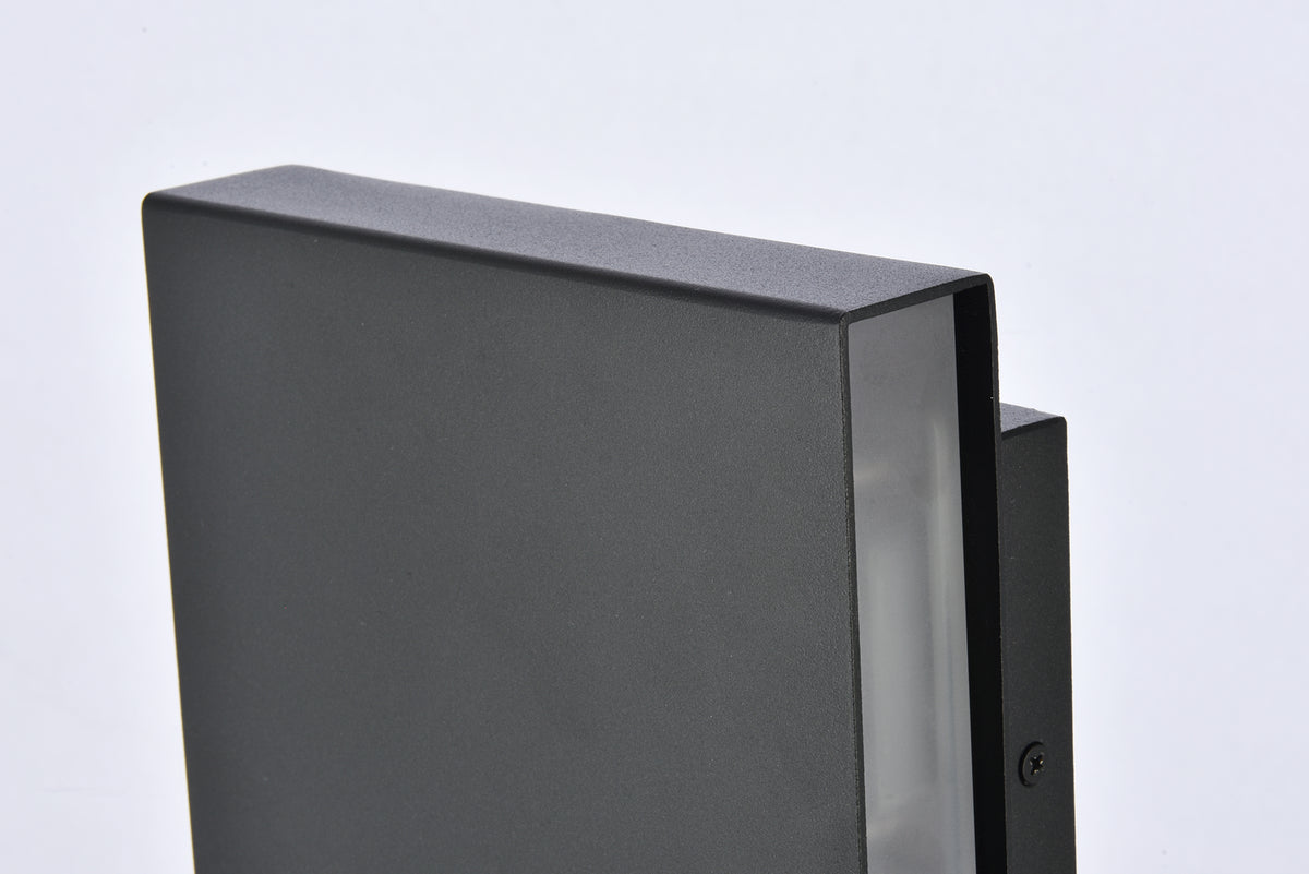 Elegant Lighting - LDOD4029BK - LED Outdoor Wall Lamp - Raine - black