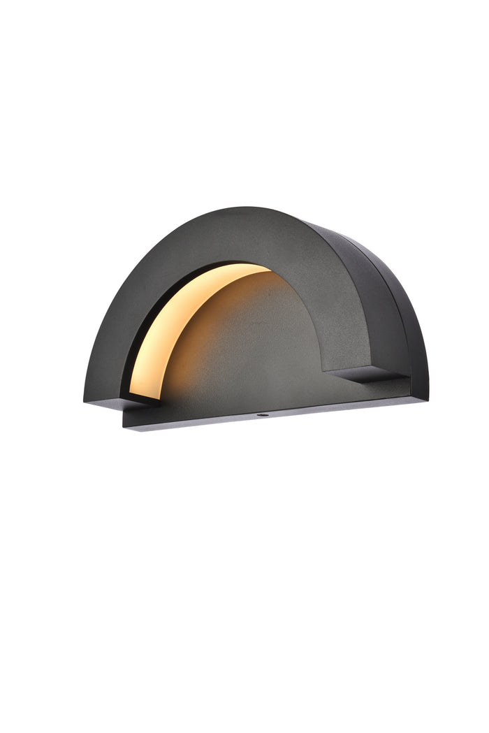 Elegant Lighting - LDOD4032BK - LED Outdoor Wall Lamp - Raine - Black