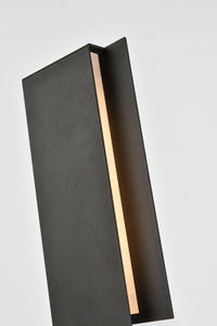 Elegant Lighting - LDOD4033BK - LED Outdoor Wall Lamp - Raine - black