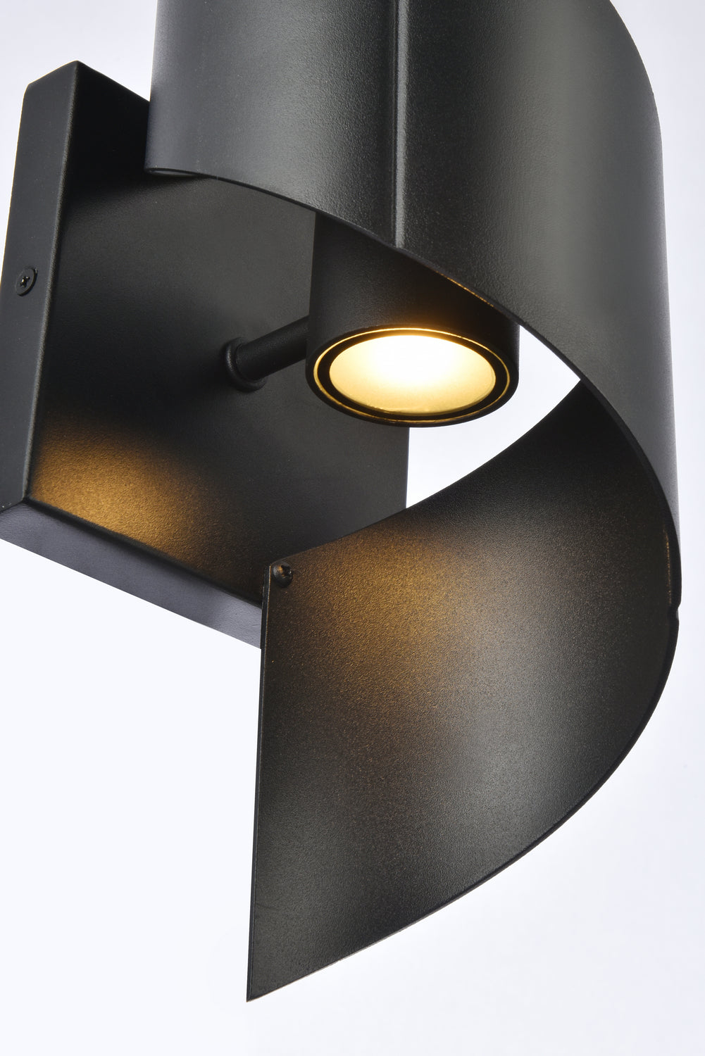 Elegant Lighting - LDOD4034BK - LED Outdoor Wall Lamp - Raine - Black