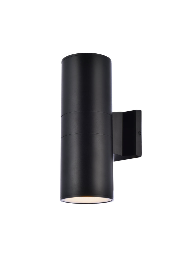Elegant Lighting Outdoor Wall Mount from the Raine collection in Black finish