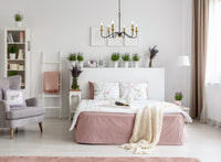Elegant Lighting - LD5056D30BRB - Six Light Chandelier - Rohan - Brass and Black