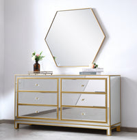 Elegant Lighting - MF72036G - Dresser - REFLEXION - Antique gold