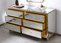 Elegant Lighting - MF72036G - Dresser - REFLEXION - Antique gold