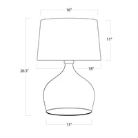 Regina Andrew - 13-1478 - One Light Table Lamp - Demi John - Clear