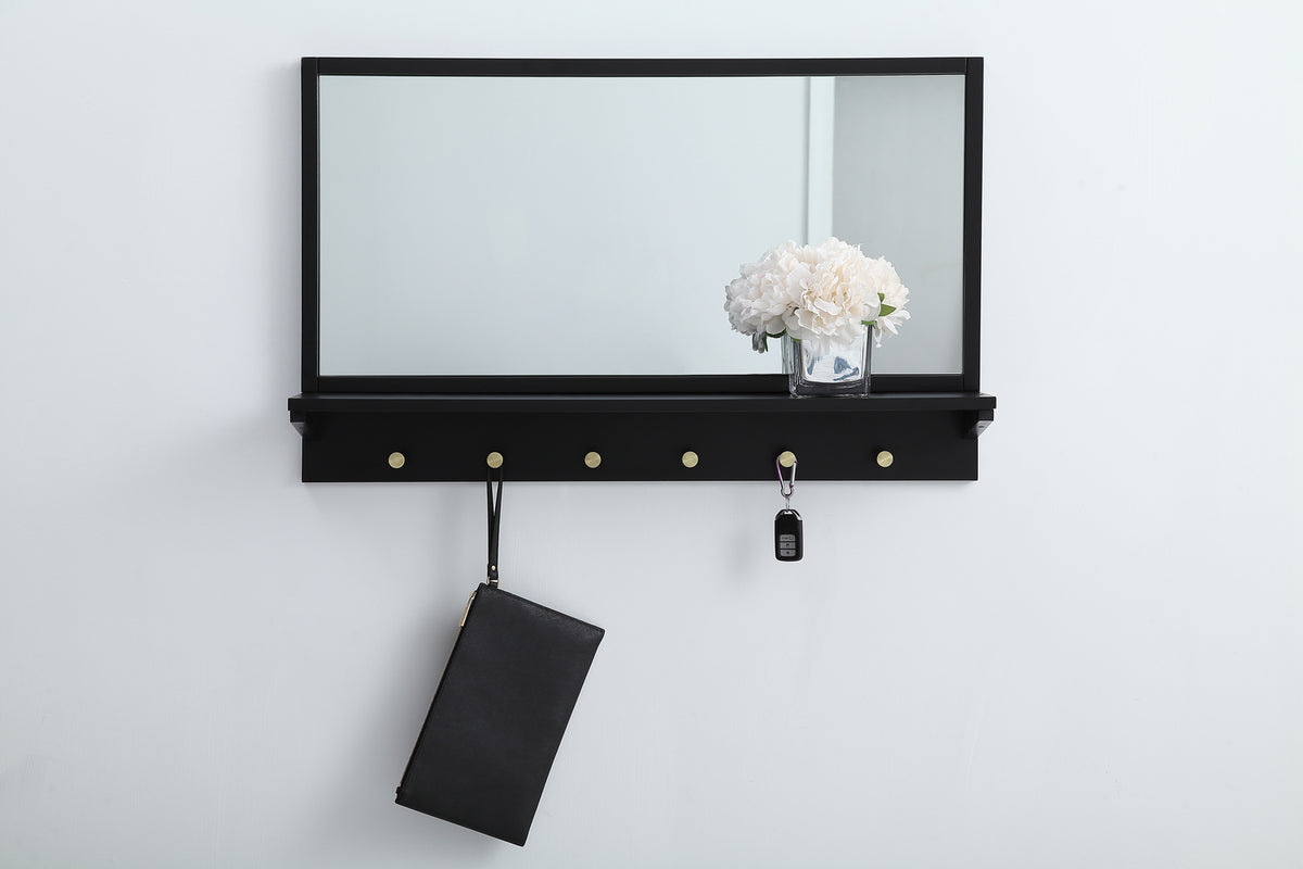 Elegant Lighting - MR503421BK - Mirror - Elle - Black