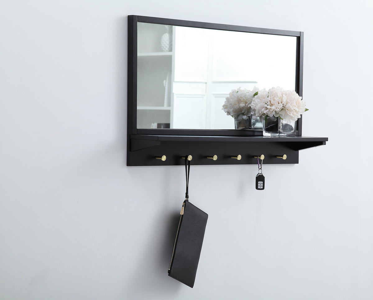 Elegant Lighting - MR503421BK - Mirror - Elle - Black