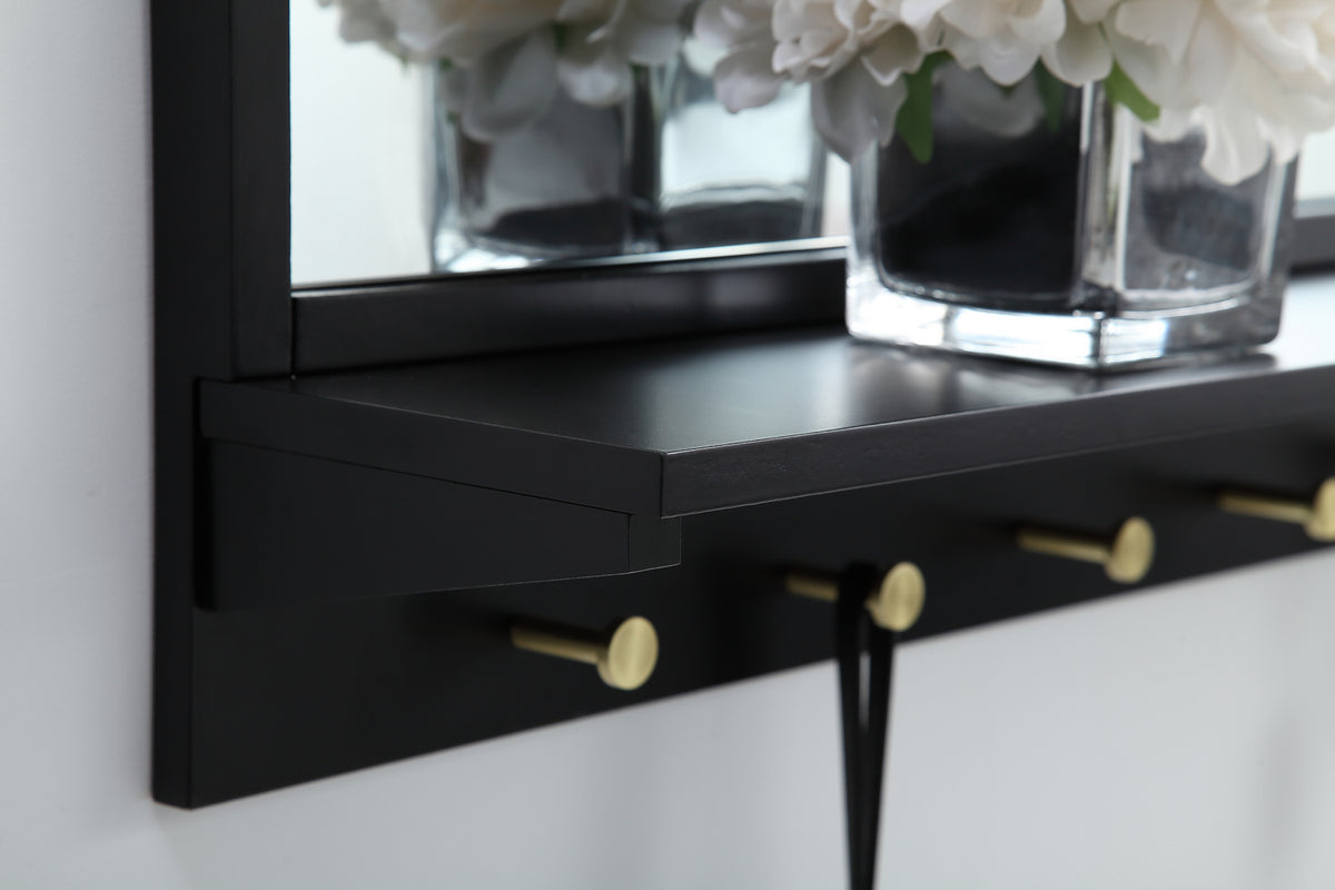 Elegant Lighting - MR503421BK - Mirror - Elle - Black