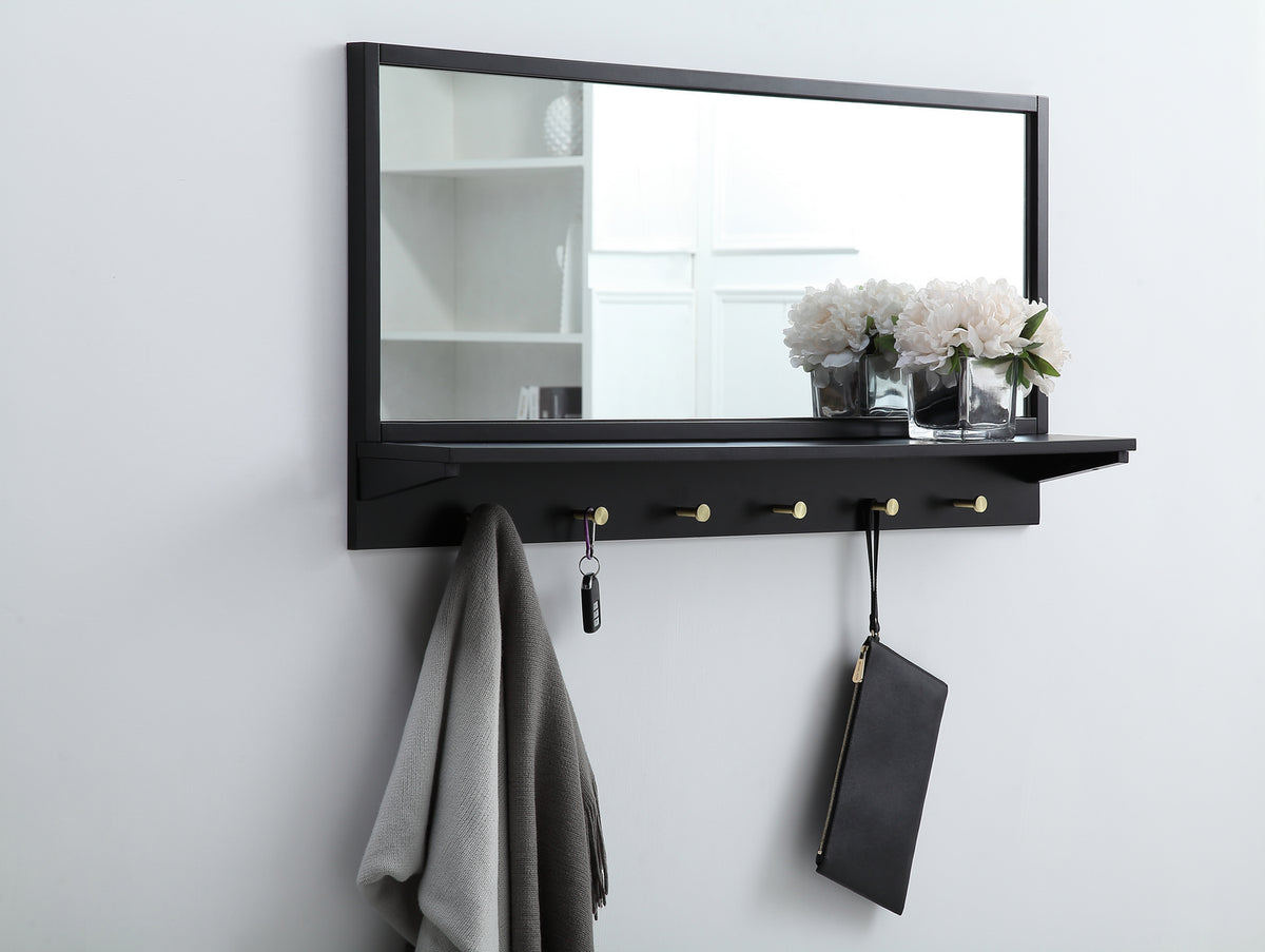 Elegant Lighting - MR504221BK - Mirror - Elle - Black