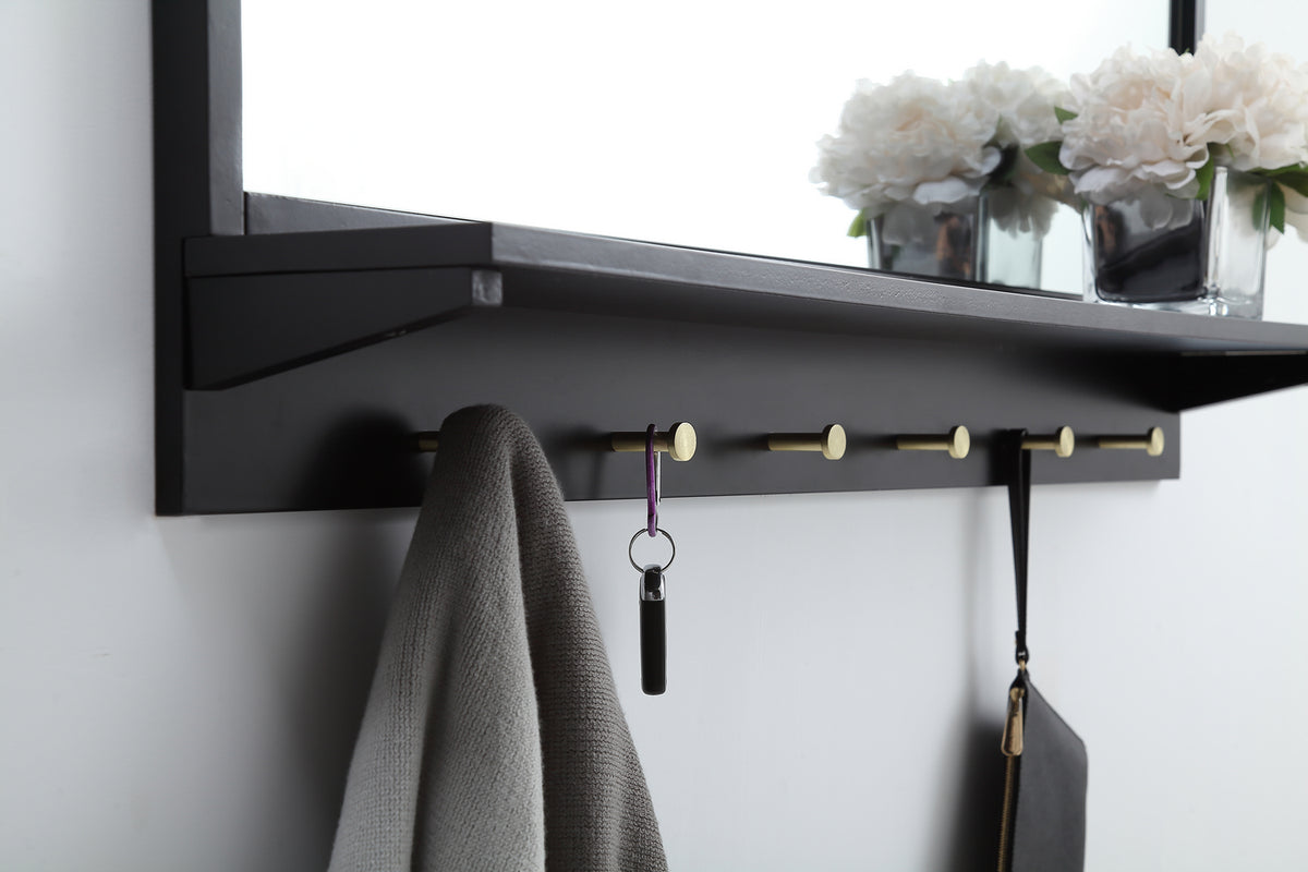 Elegant Lighting - MR504221BK - Mirror - Elle - Black
