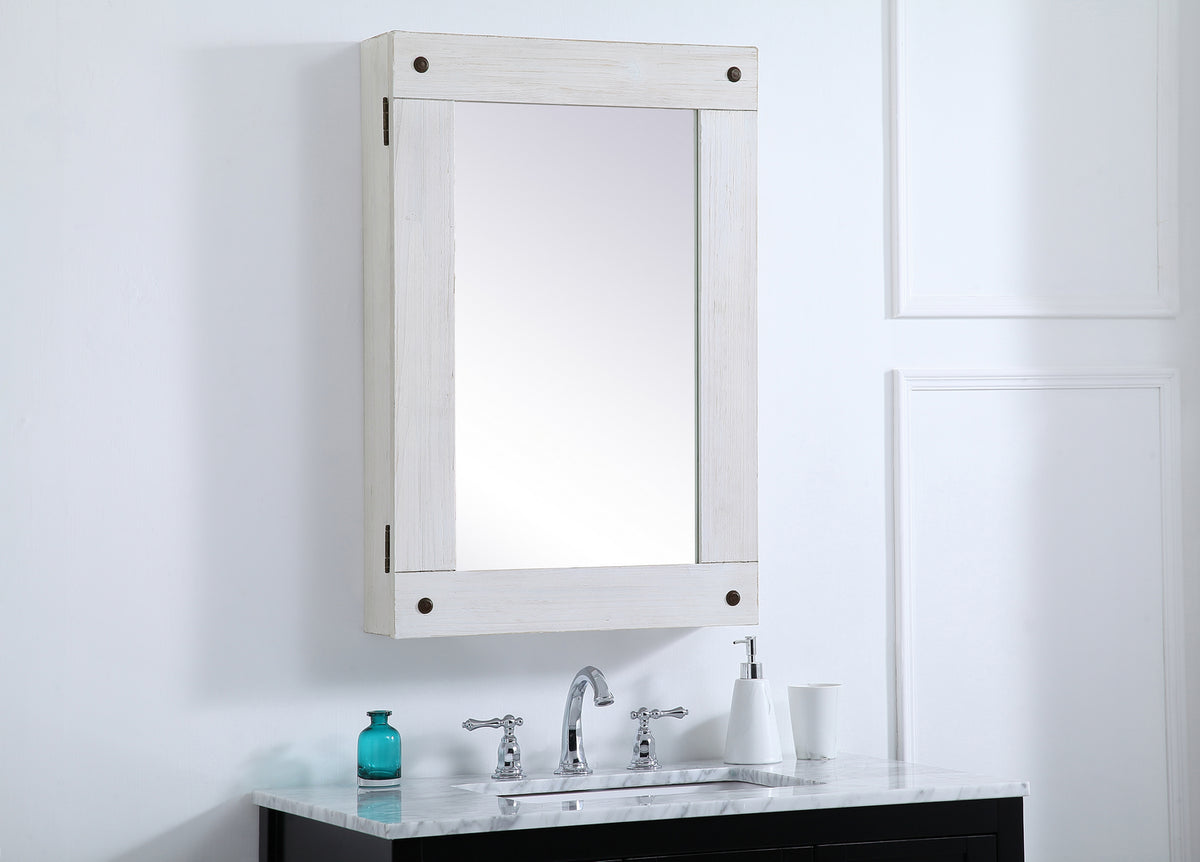 Elegant Lighting - MR562233WH - Medicine Cabinet - Waverly - Antique White