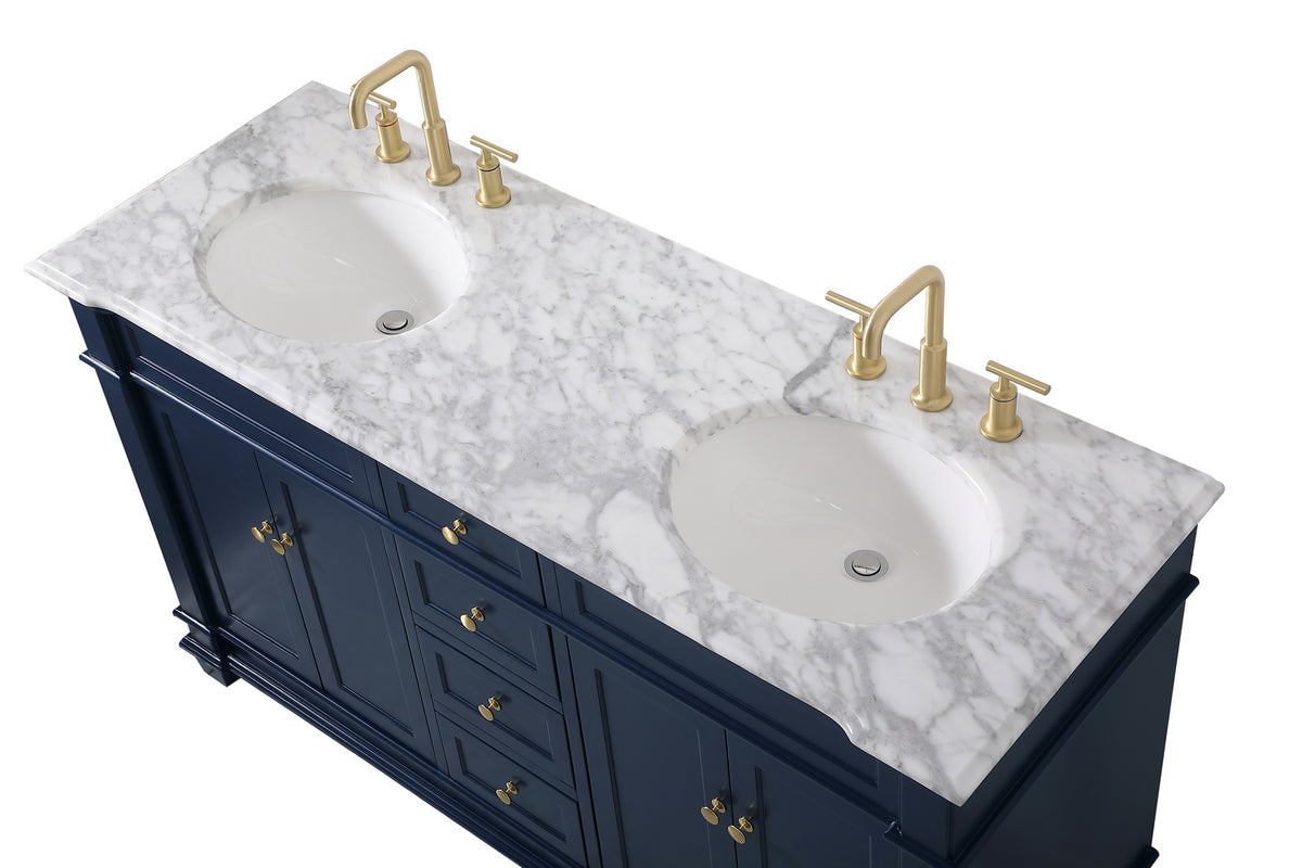 Elegant Lighting - VF50060DBL - Bathroom Vanity Set - Wesley - Blue