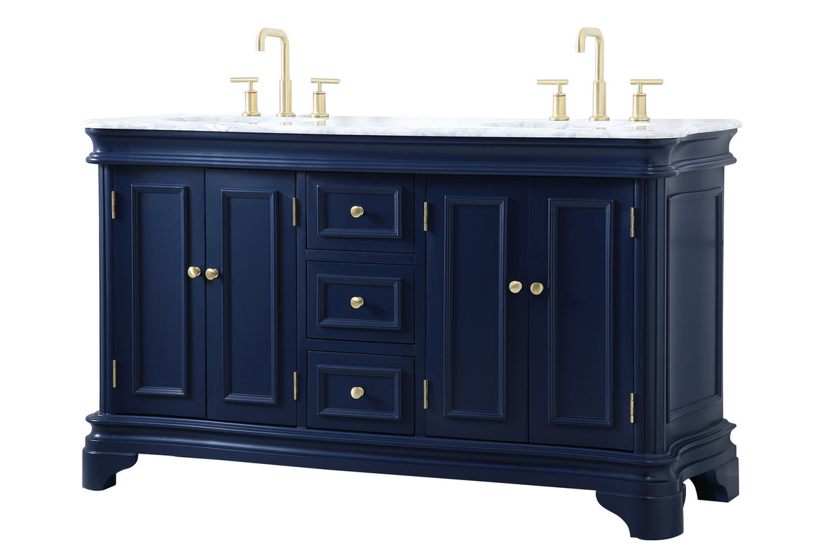 Elegant Lighting - VF52060DBL - Bathroom Vanity Set - Kameron - Blue